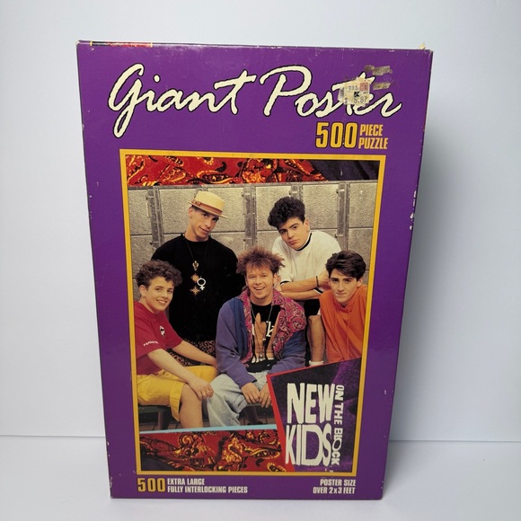 Milton Bradley Other - MB Jigsaw Puzzle 1989 Giant 500pc Vintage Puzzle 80s Pop Icon Factory Sealed
